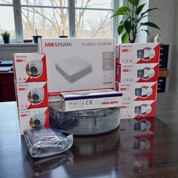 8 Smart Hybrid Colored Night Vision Hikvision CCTV Camera DVR Package