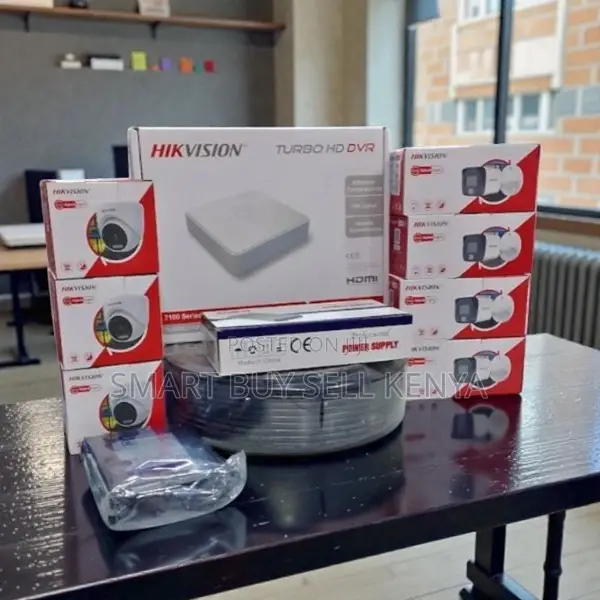 8 Smart Hybrid Colored Night Vision Hikvision Audio CCTV Full Kit