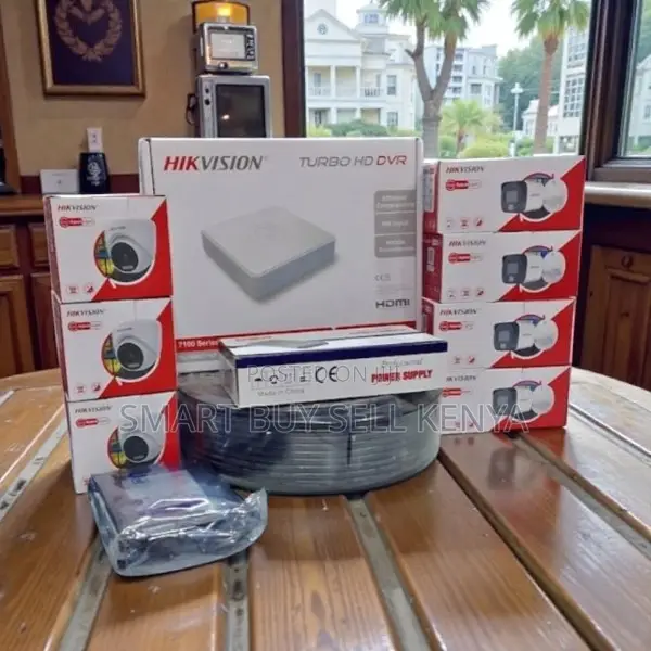 Smart Hybrid Colored Night Vision Hikvision Full Hd CCTV Kit