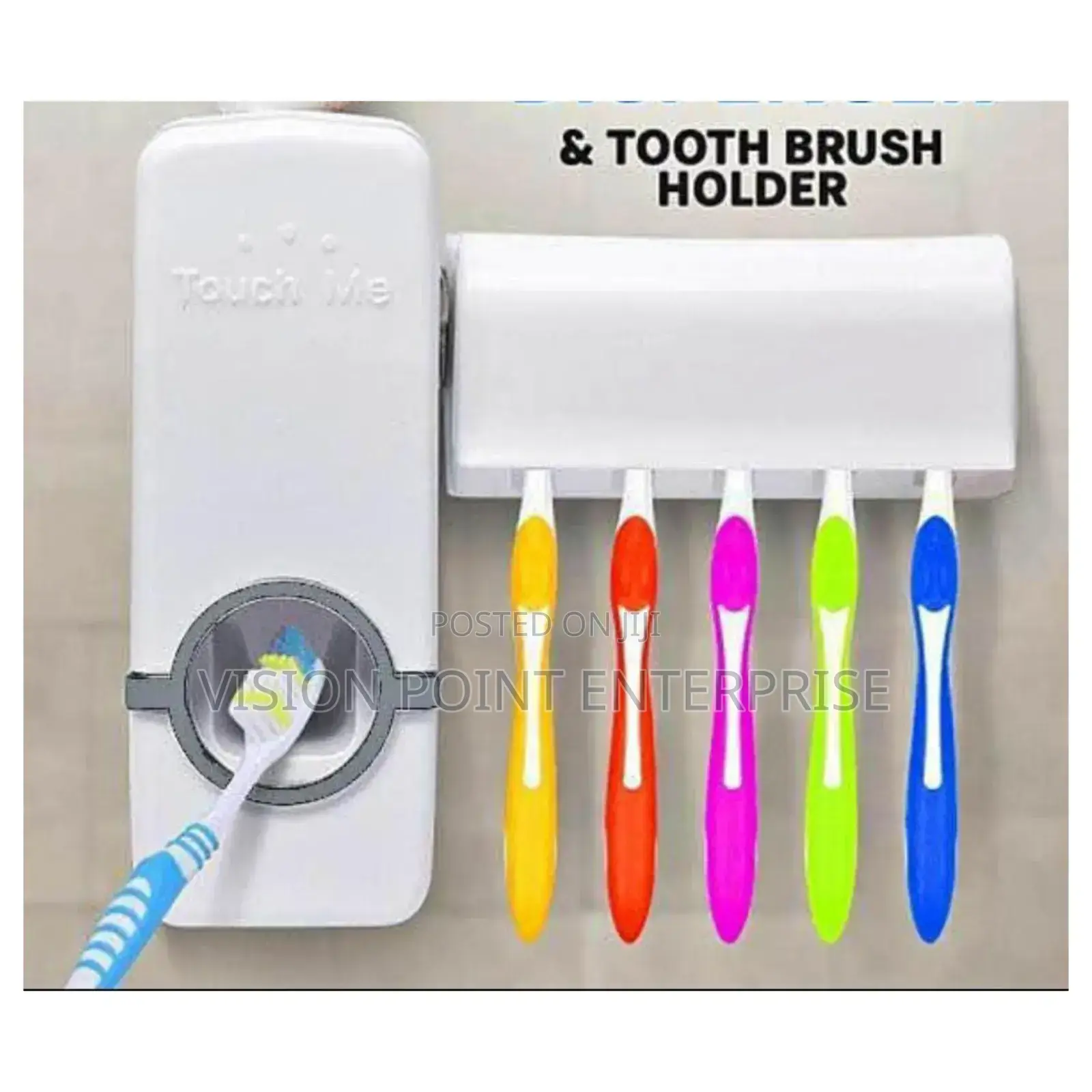 Tooth Paste Dispenser and Tooth Brush Holder