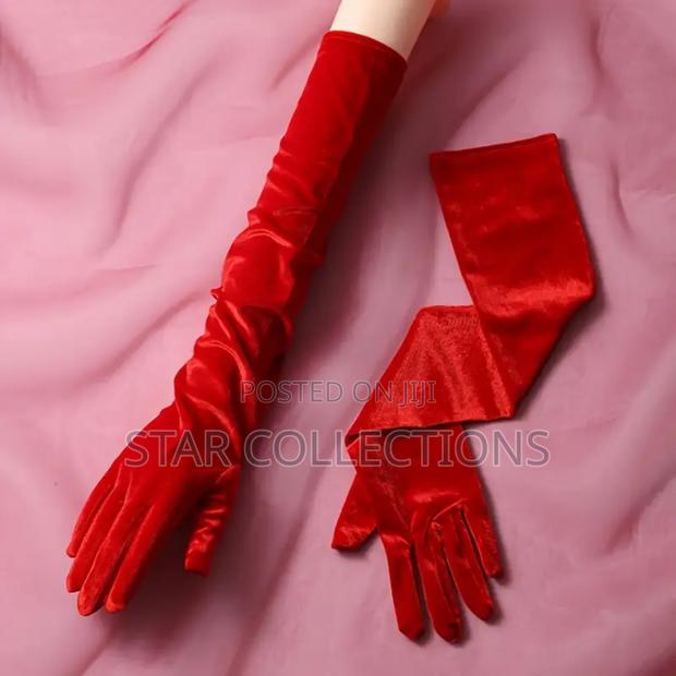 Long Velvet Gloves - thumbnail 4