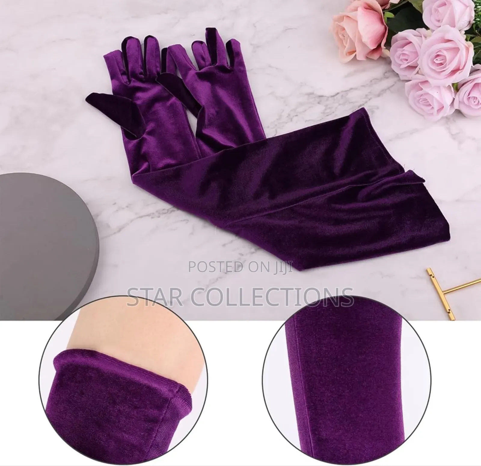 Long Velvet Gloves