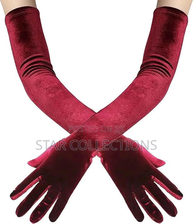 Long Velvet Gloves - thumbnail 7