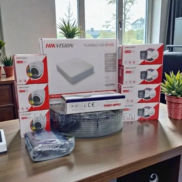 8 Smart Hybrid Colored Night Vision Hikvision Cameras Installation Kit