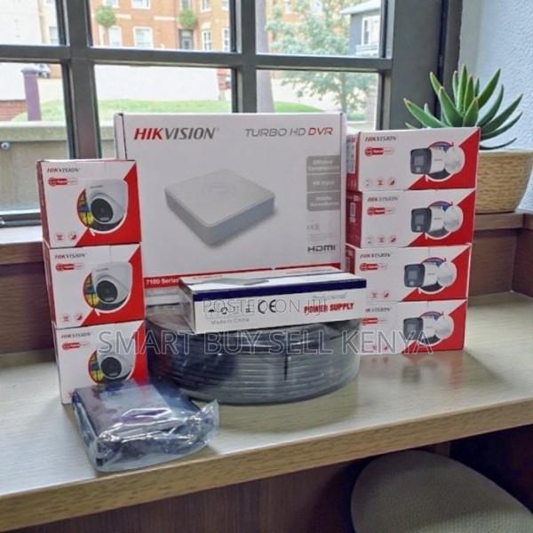 8 Smart Hybrid Colored Night Vision Hikvision Cameras DVR Cable Kit