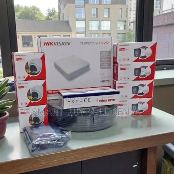 8 Smart Hybrid Colored Night Vision Hikvision Ip66 Waterproof CCTV Kit