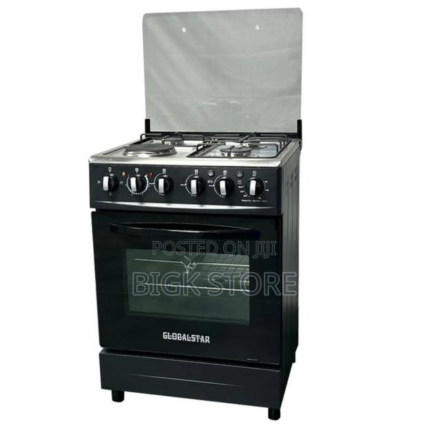 Black 50*55 Globalstar Jet 3+1 Standing Cooker With Electric Oven