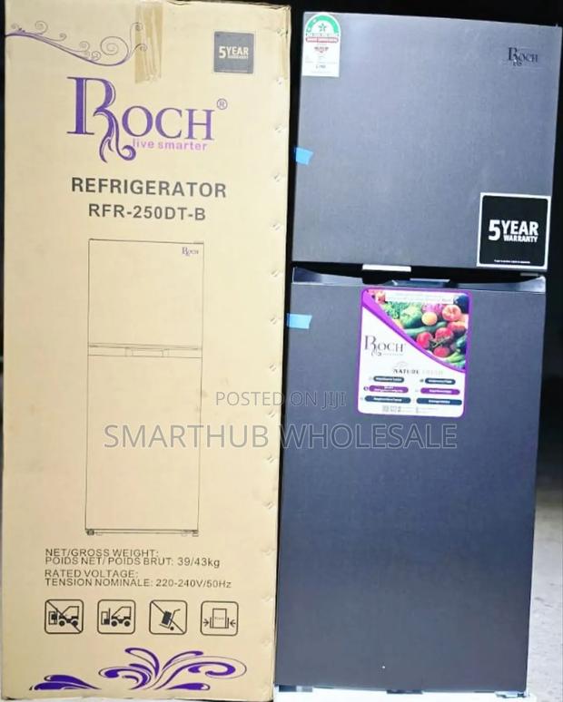 Cheapest No Frost
197 Litres Roch RFR-250-Dt-B Double Door