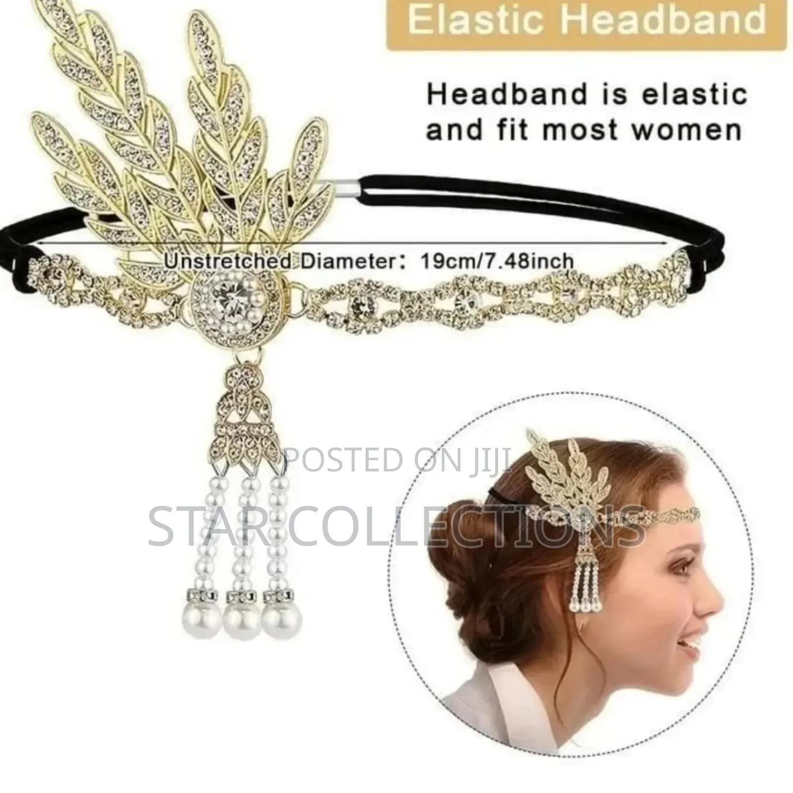 Rhinestone Gatsby 1920's-Themed Headband