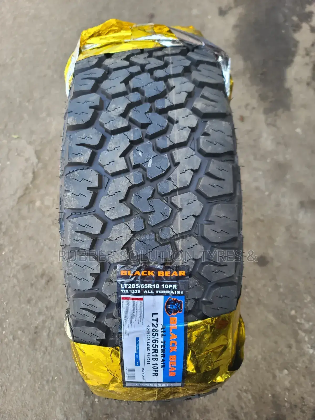 285/65r18 Black Bear Tyres L/T10pr All Terrain