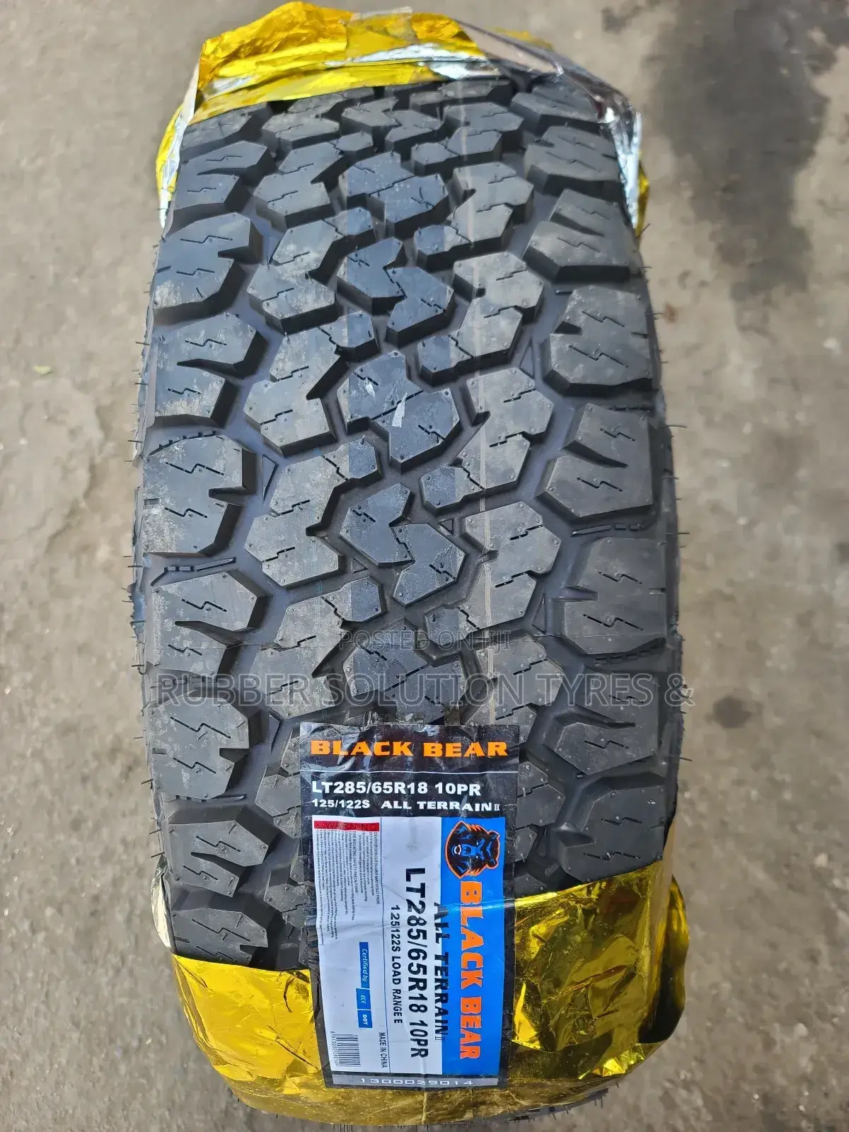285/65r18 Black Bear Tyres L/T10pr All Terrain