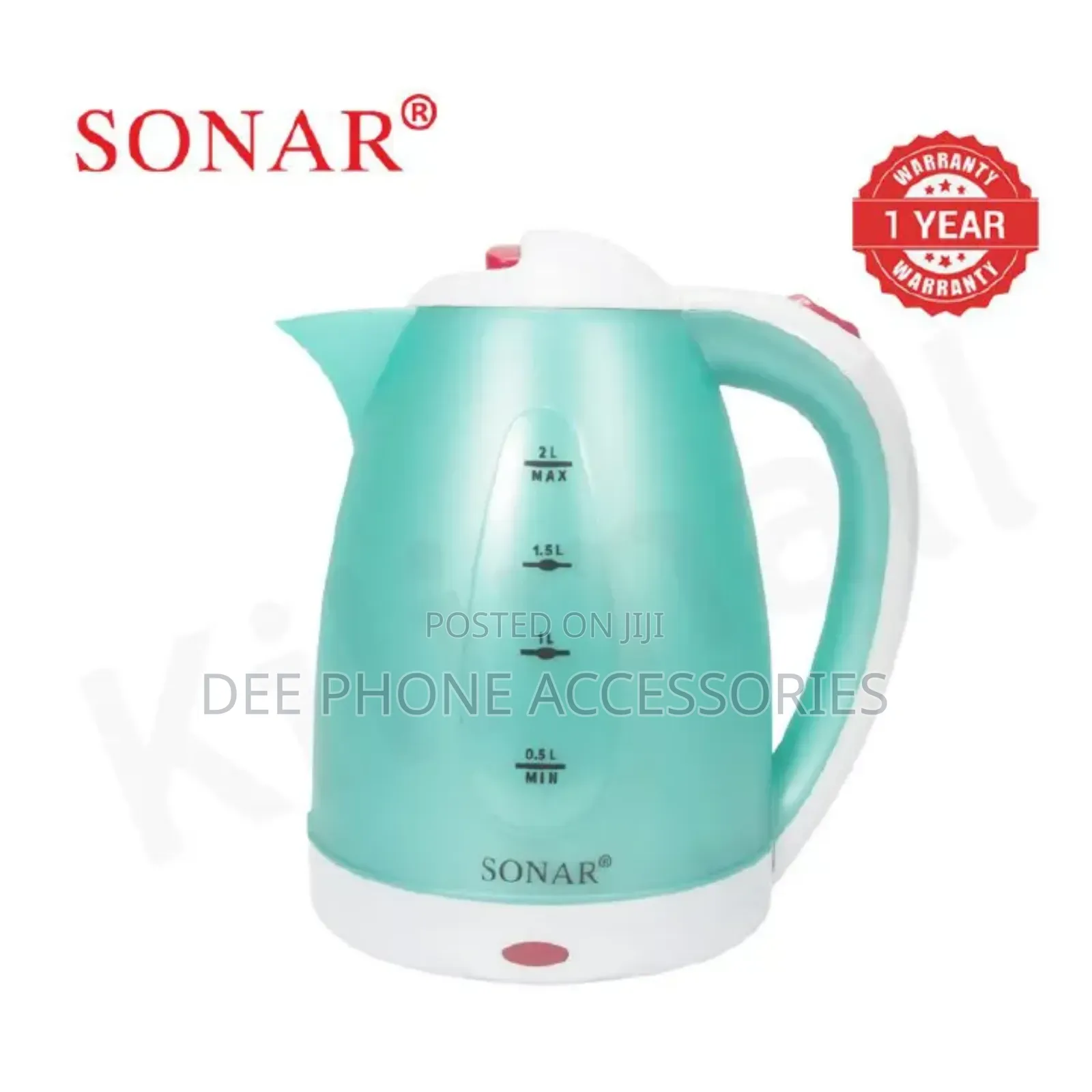 Sonar 2l Stainless Steel Electric Kettle
