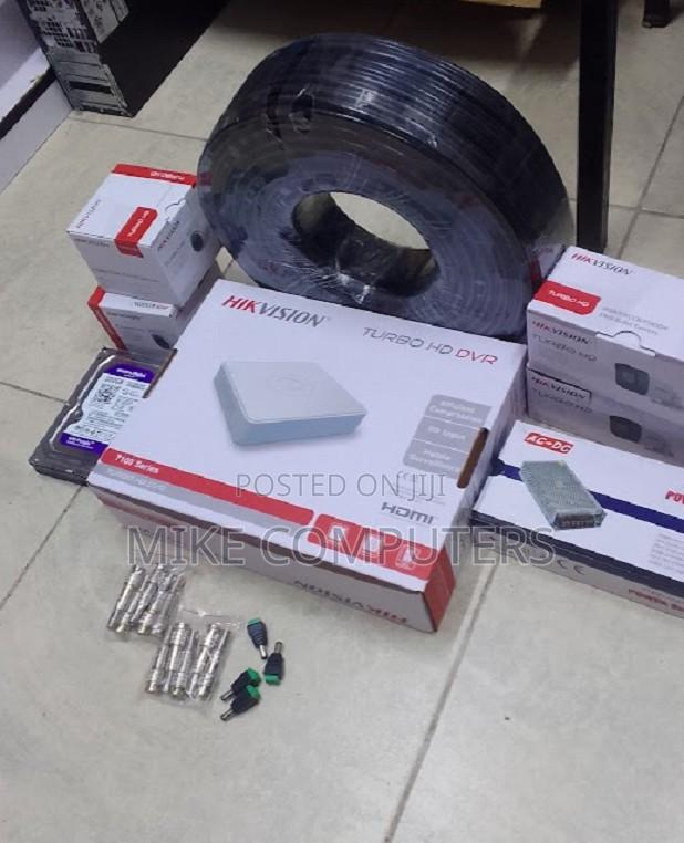 3 Cameras Hikvision Full Set With 4ch DVR Complete Package - main view