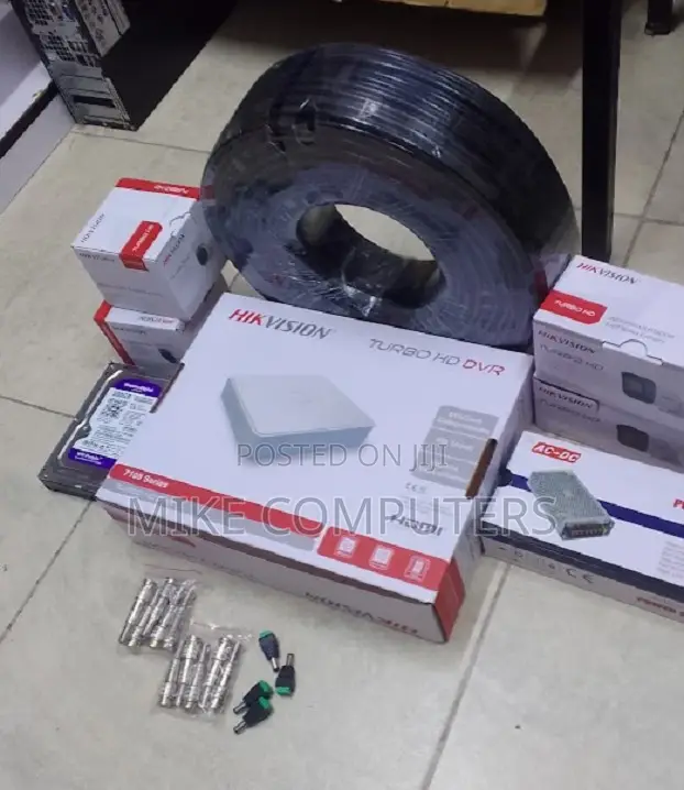 Hikvision 2mp Hd 3 Cameras Package Full Set