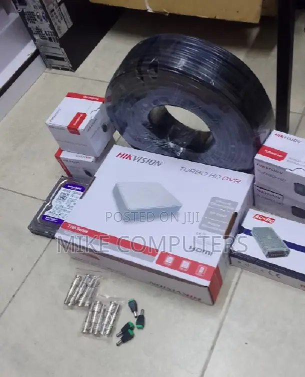 Hikvision 3 Cameras CCTV Complete Set 1080p Full Hd With Infrared