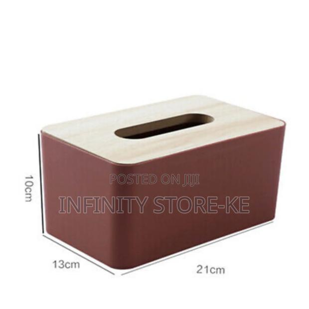 Bamboo Lid Tissue Holder - thumbnail 2