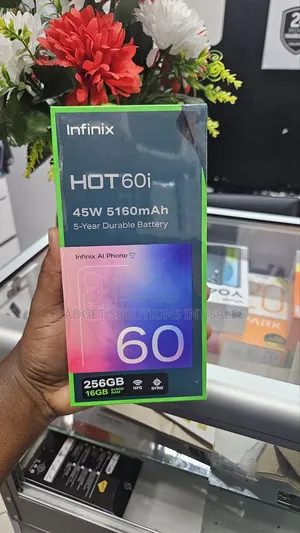 New Infinix Hot 60i 256 GB Black