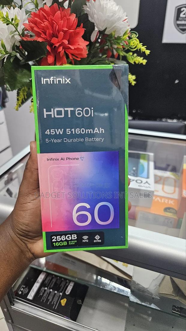 New Infinix Hot 60i 256 GB Black