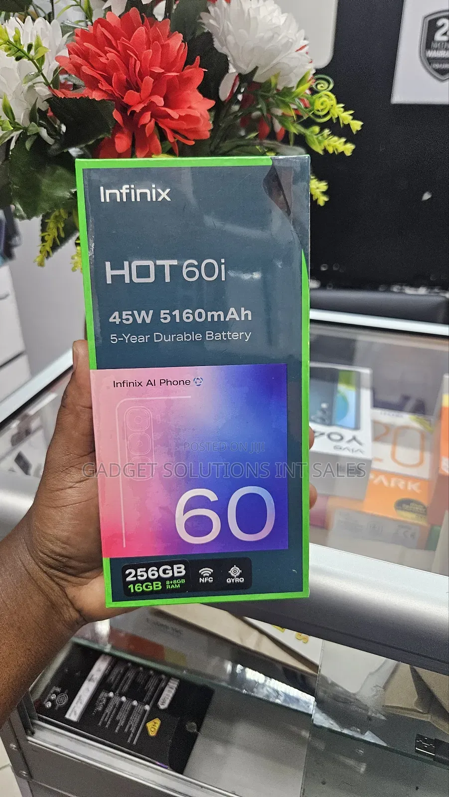 New Infinix Hot 60i 256 GB Black
