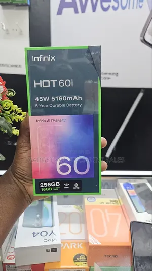 New Infinix Hot 60i 256 GB Black