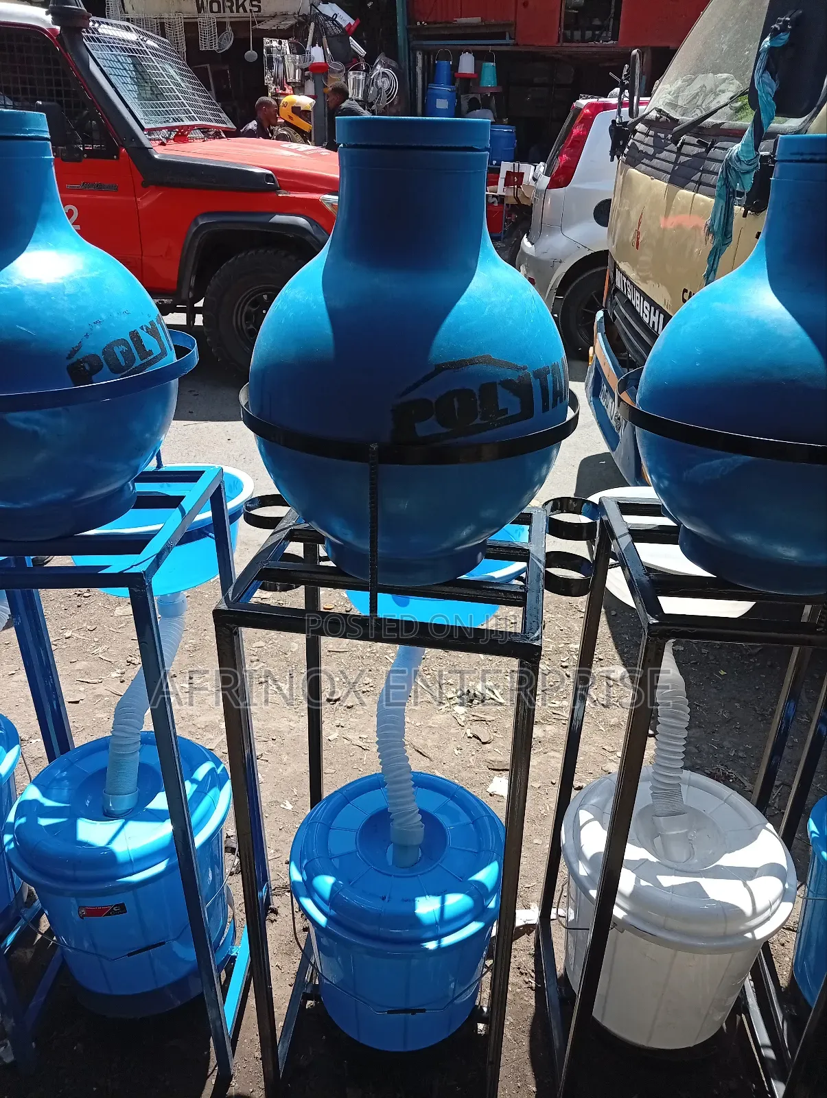 Commercial-Grade Plastic Hand Washing Station for High-Traffic Areas