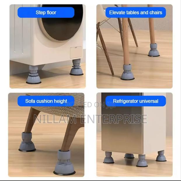 4pcs Adjustable Washer Fridge Foot Pads - thumbnail 4