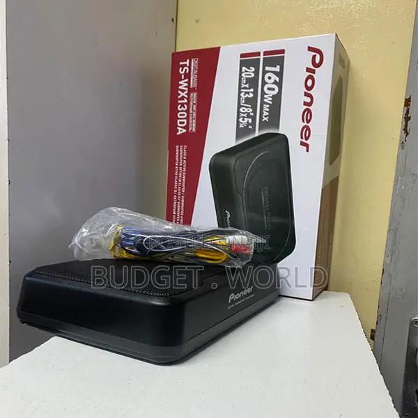 Car Subwoofer Upgraded Slim Under Seat Powered Car Audio With Wire Kit