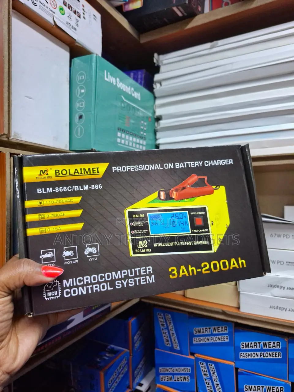 Bolaimei Blm-866c Intelligent 12v/24v Pulse Fast Battery Charger