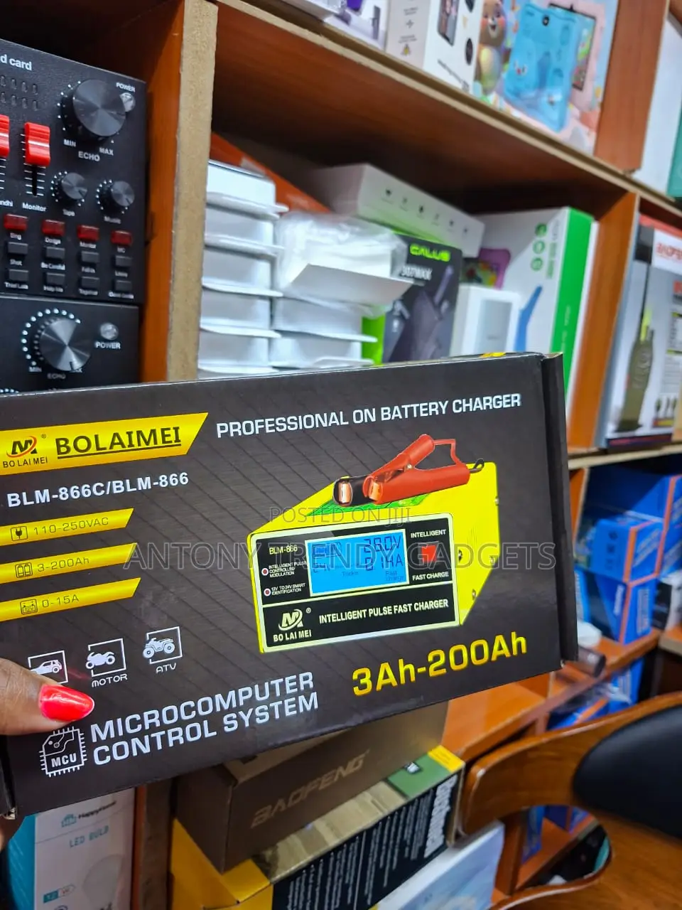 Blm-866c Mcu Controlled Car & Motorcycle Battery Charger 0–15a