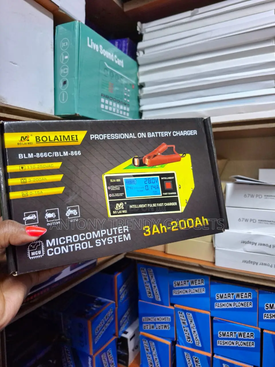 Bolaimei Intelligent Fast Charger For Agm, Gel & Lead-acid Batteries