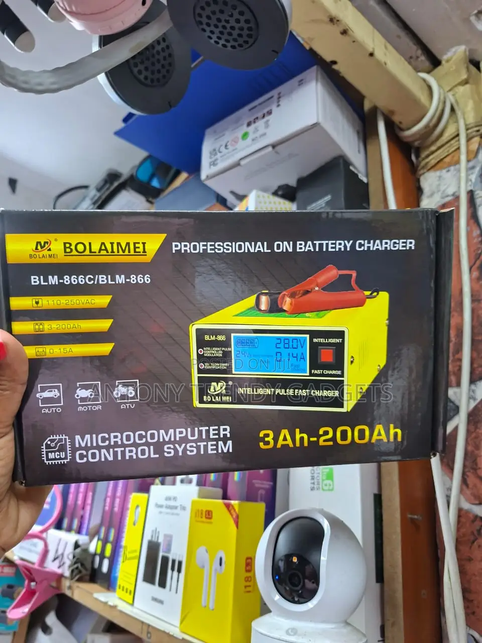Bolaimei Intelligent Fast Charger For Agm, Gel & Lead-acid Batteries