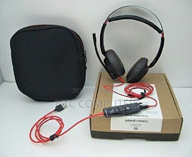 Plantronics - Blackwire C5220 - Wired, Headset With Boom Mic - Usb-A