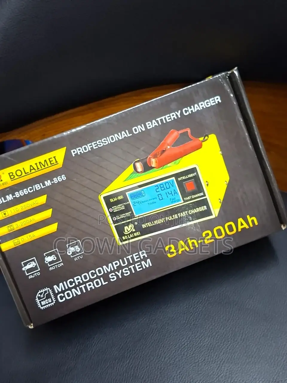 Bolaimei Fast Digital Battery Charger With LCD Display 3–200ah