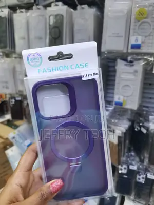 Entronix iPhone 15 Pro Max Case With Magnetic Invisible Stand -Purple