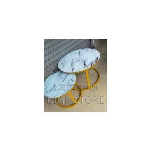 Marble Nesting Coffee Table (Glass Effect) - main view
