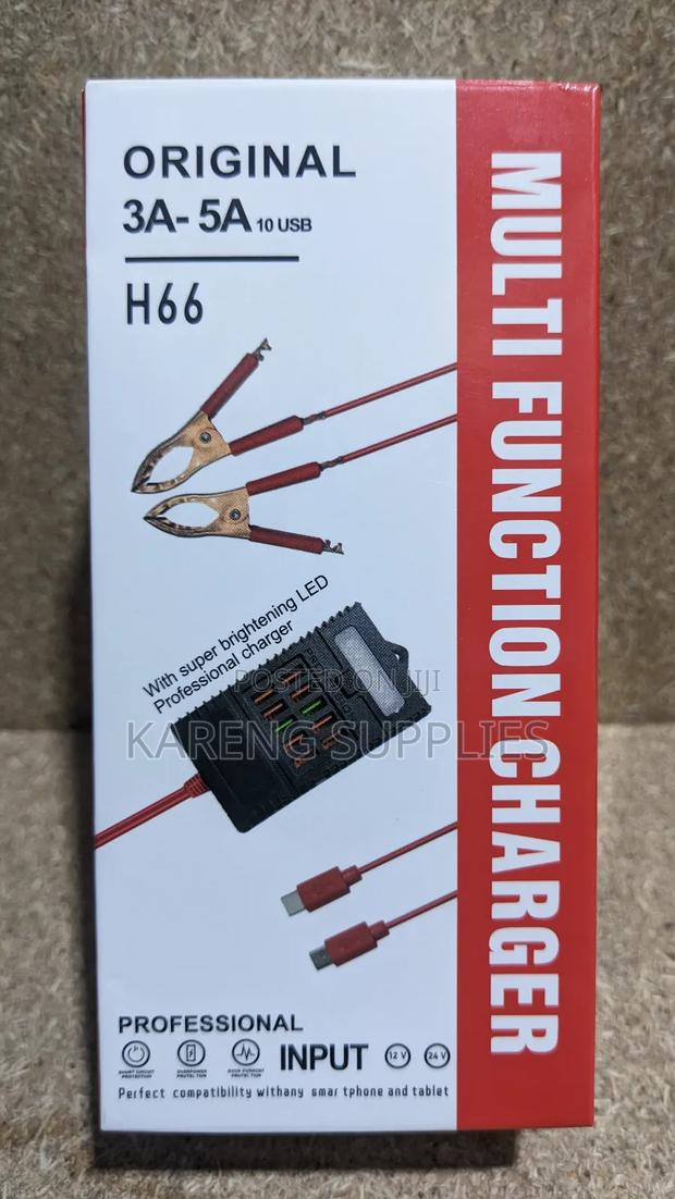 H66 Multi Function Charger 12-24v
3a-5a 10 Usb Ports - main view