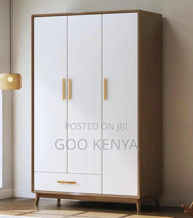 Home Wardrobe; Corner Bedroom Wardrobe With 3-Door Storage Solution