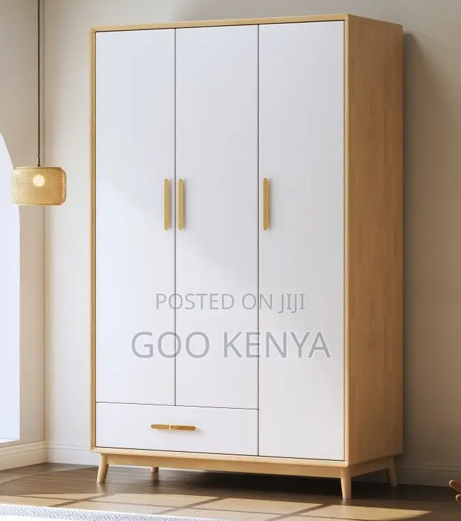 Home Wardrobe; Corner Bedroom Wardrobe With 3-Door Storage Solution