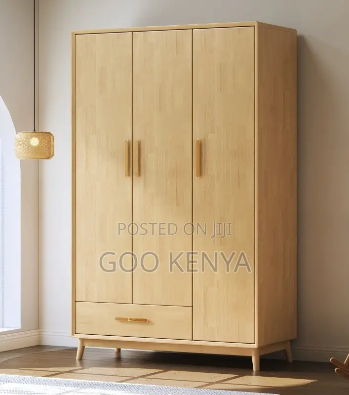Home Wardrobe; Corner Bedroom Wardrobe With 3-Door Storage Solution