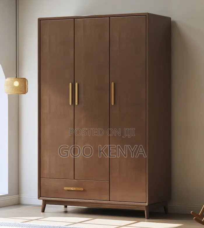 Home Wardrobe; Corner Bedroom Wardrobe With 3-Door Storage Solution