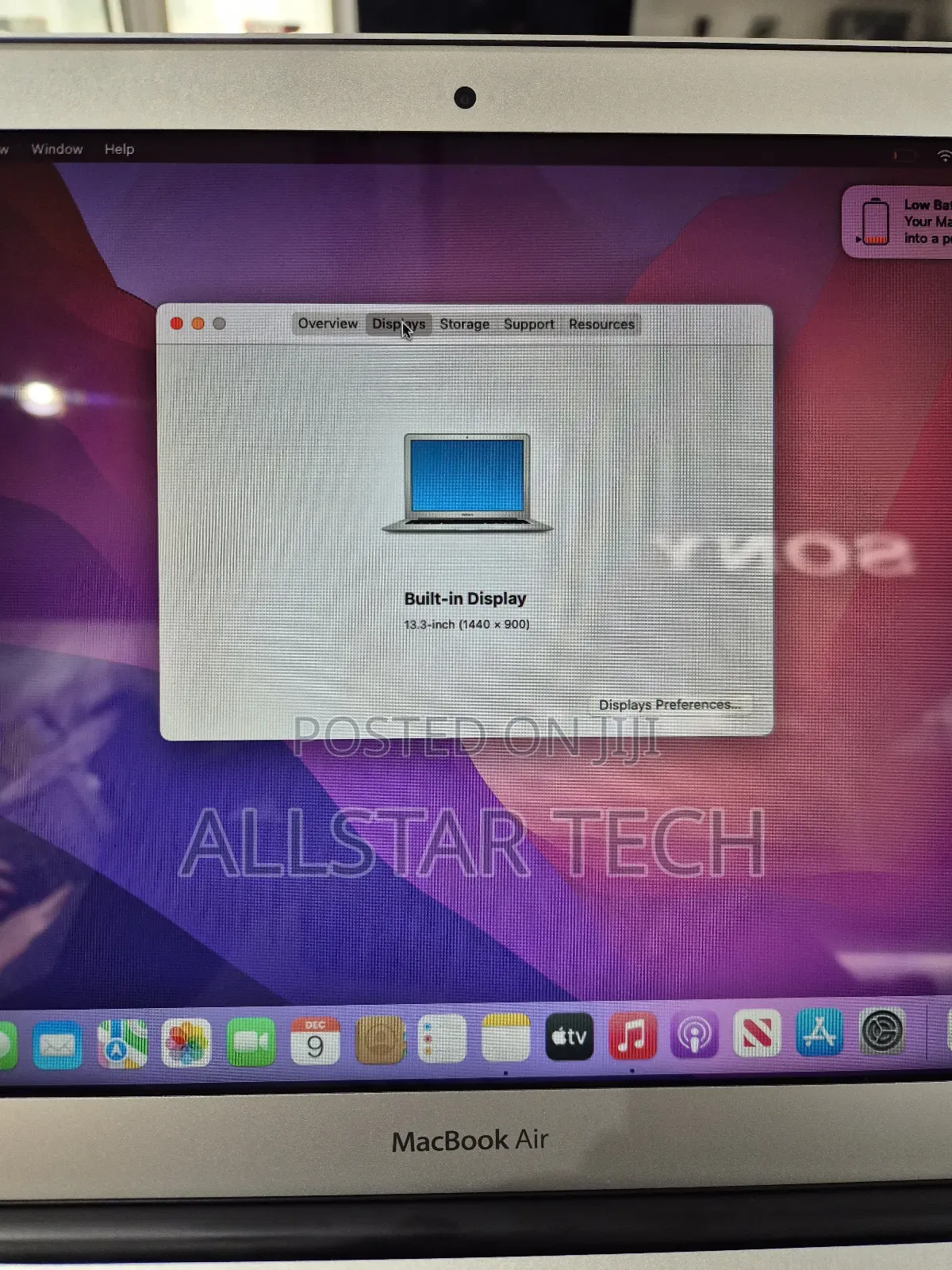 Laptop Apple MacBook Air 2017 8GB Intel Core I5 SSD 256GB