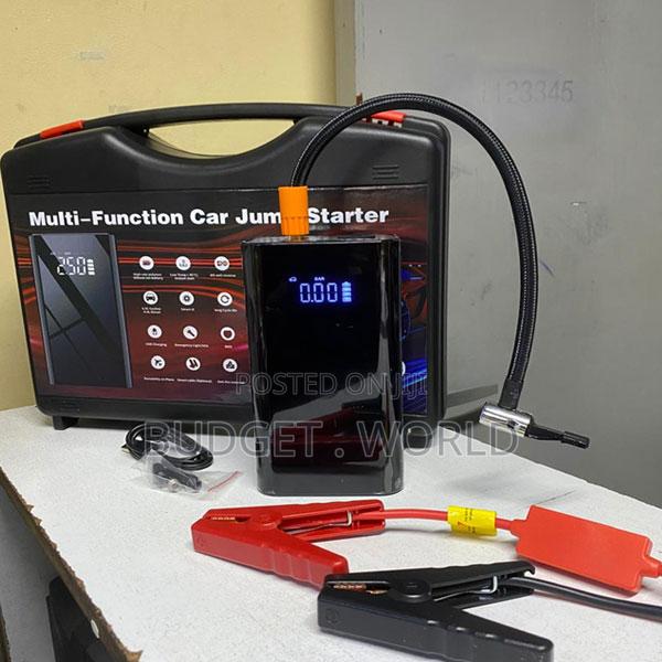 Portable High-Performance 8000mah Tire Inflator Car + Jump Starter