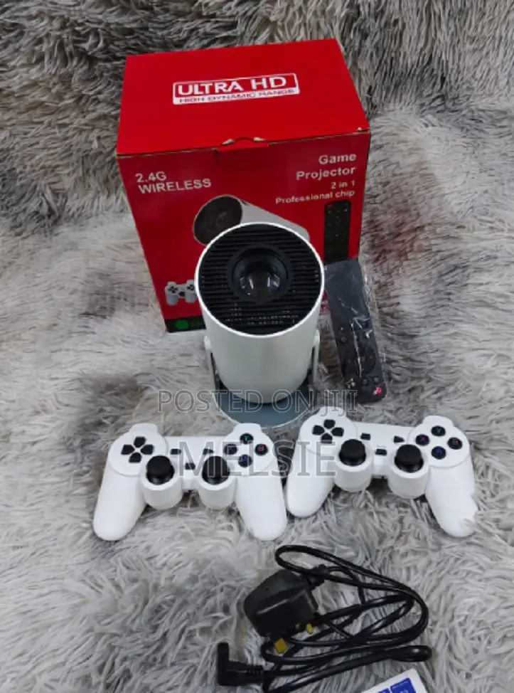 Hy300 Retro Video Game Consoles Mini Portable Intelligent Projector .