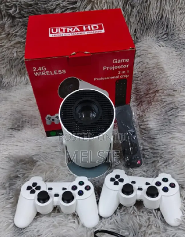 Hy300 Retro Video Game Consoles Mini Portable Intelligent Projector .