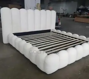Home Bed;Upholstered Italian Bed Frame Available in King or Queen Size