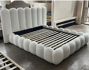 Home Bed;Upholstered Italian Bed Frame Available in King or Queen Size