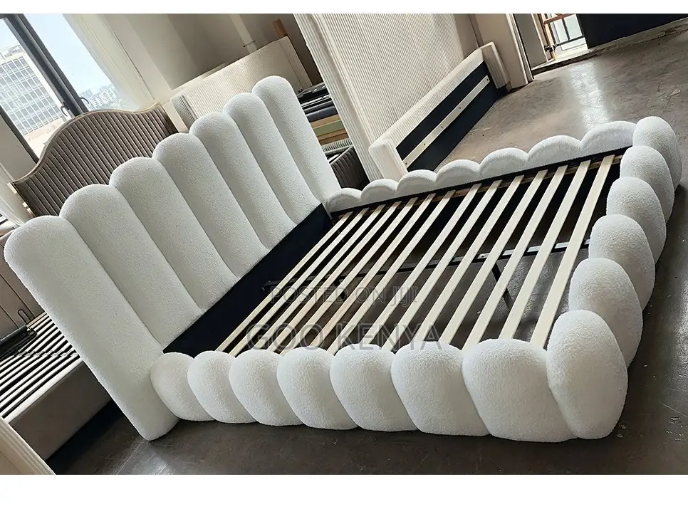Home Bed;Upholstered Italian Bed Frame Available in King or Queen Size