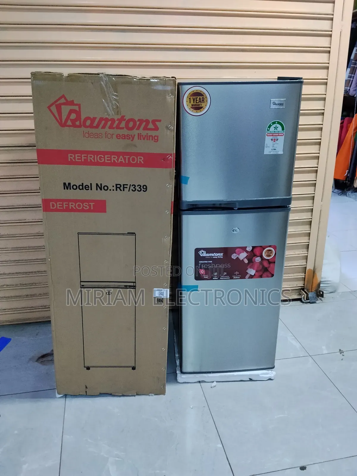Ramtons Rf 339 Has 138 Litres Direct Cool Silver