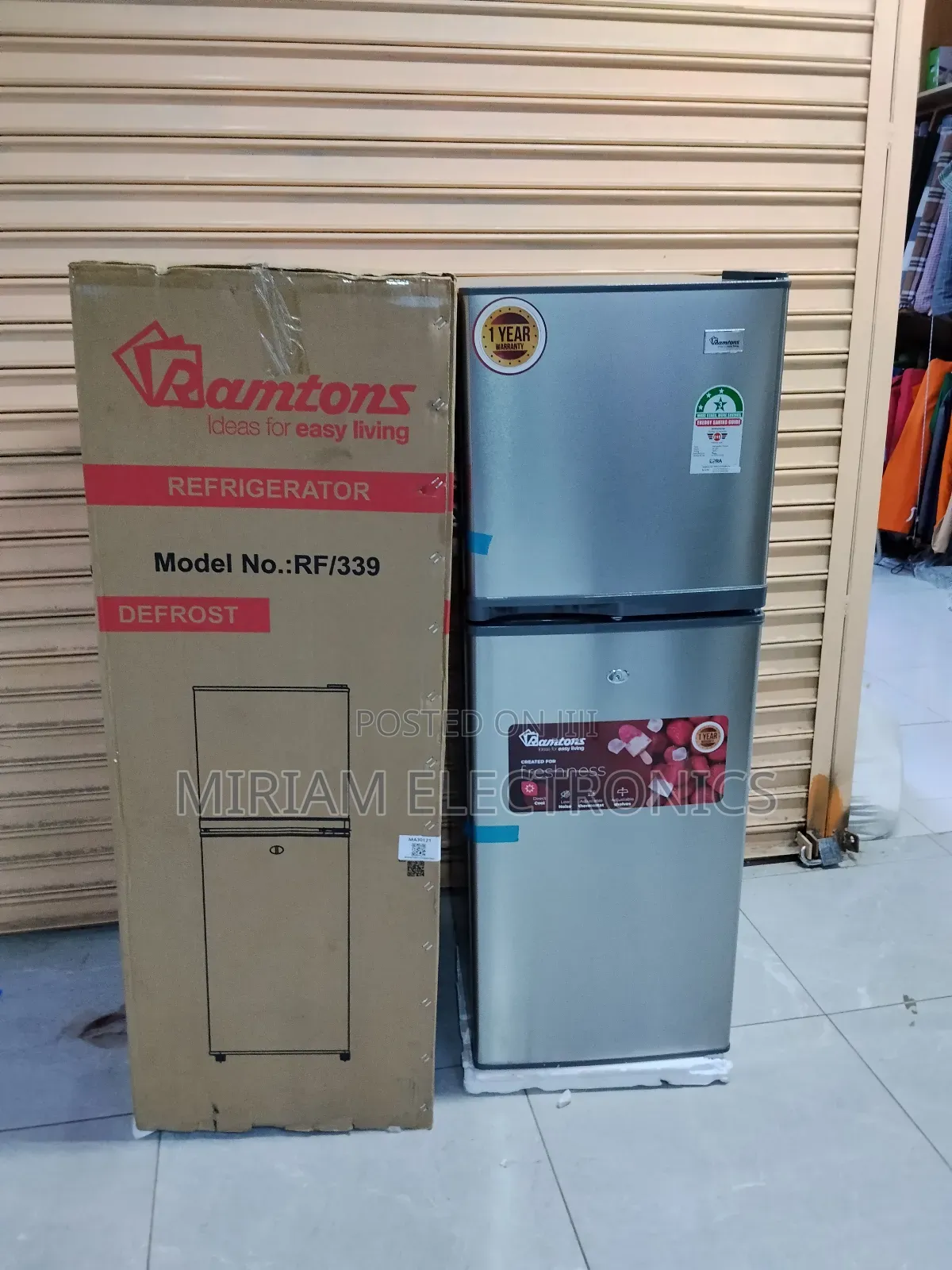Ramtons Rf 339 Has 138 Litres Direct Cool Silver