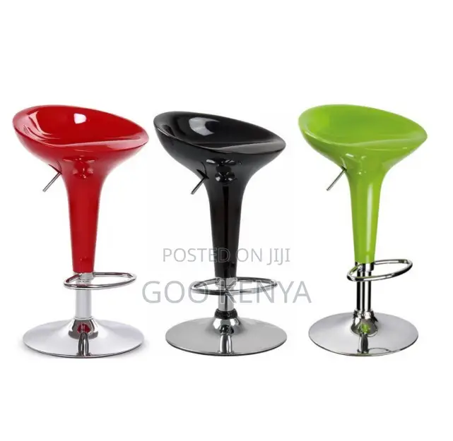 Home Kitchen Stool; Chrome Counter-Height Stool With Luxury Design